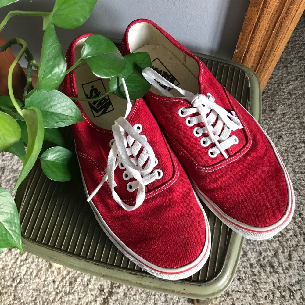 Red classic vans!